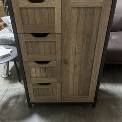 Bathroom Floor Cabinet Wooden Storage 22x12x32 Inch