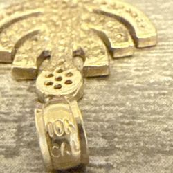 10k Gold Hanukkah Pendant 