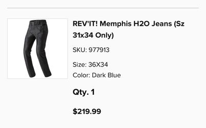 Rev'it! Men's Waterproof Motorcycle Pants 36x34