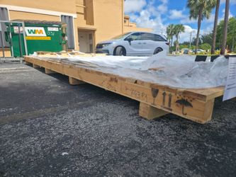 Wooden Platform with Hooks