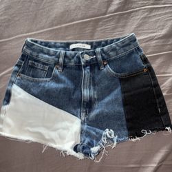 Pac Sun High Rise Festival Multicolor Cutoff Shorts Size 23