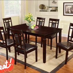 🎭 Dining Set 7 Pcs