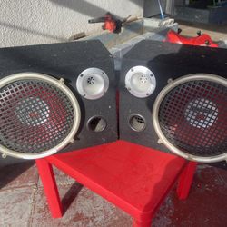 10 inch speakers very good condition. Walmart brand.