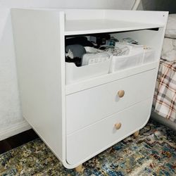 IKEA MYLLRA Changing table with drawers, white 
