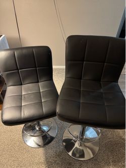 Adjustable bar stools, set of 2.