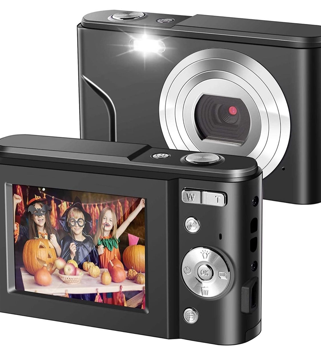 Ultra HD Digital Camera,1080P Mini Kid Camera Vlogging Camera Video Camera LCD Screen 16X Digital Zoom 36MP Rechargeable Point and Shoot Camera for Co
