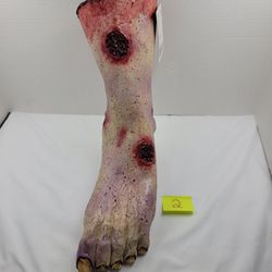 Left Leg Halloween Prop Realistic 16" Foam Rubber Human Fake Decor Amscan