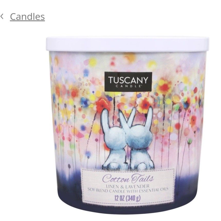 Tuscany Candle Cotton Tails Scented Candle
12 oz