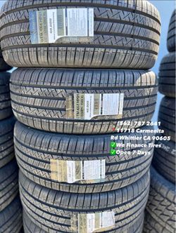 235/55R18 Gritmaster GTM Set of Tires Installed and Balanced Set de Llantas Nuevas Instaladas y Balanceadas