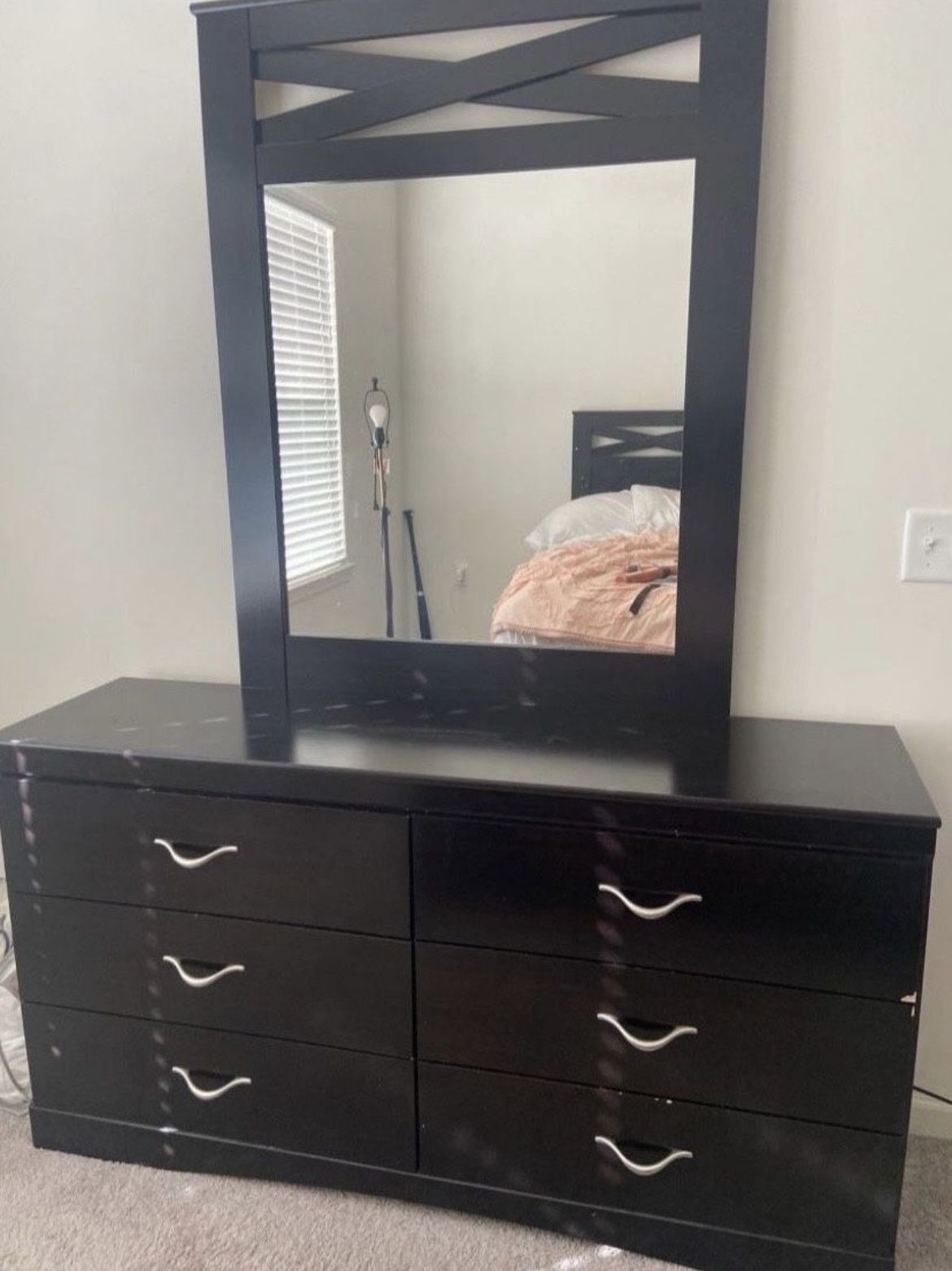 Gently Used Dresser With Mirror 