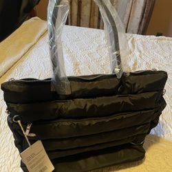 Black Puffy Tote