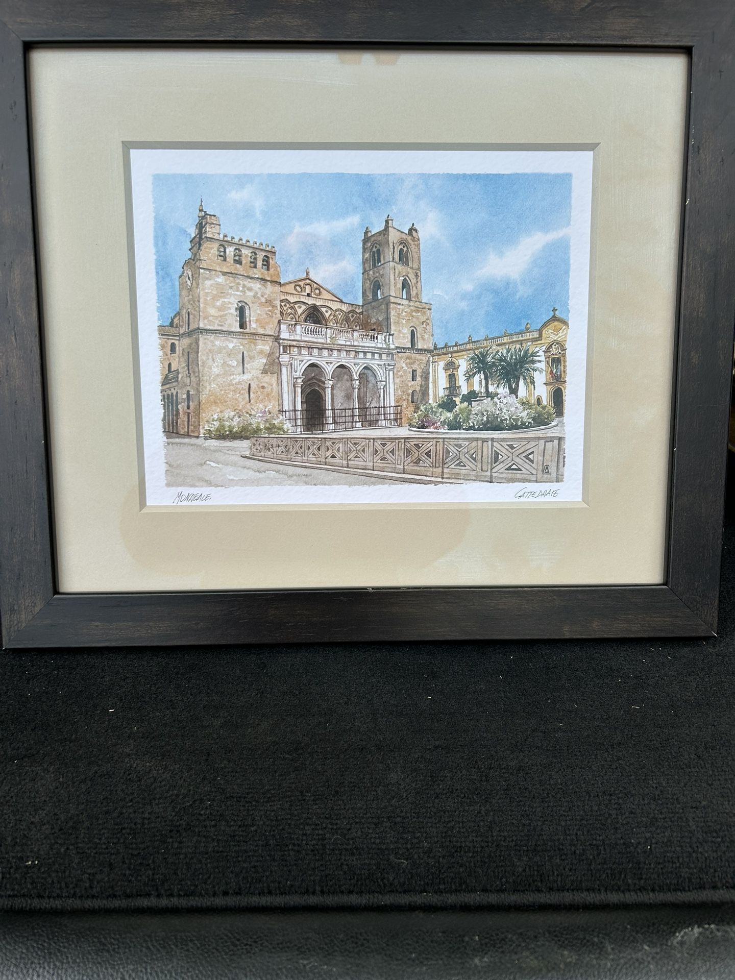 Art Frame Blk ,Mated And Glass