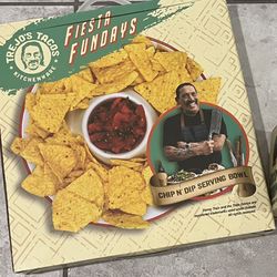 Chips & Dip Serving Dish  And Taco Holder 