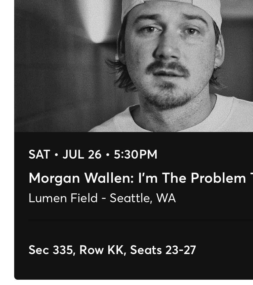 Morgan Wallen (5 Tickets)