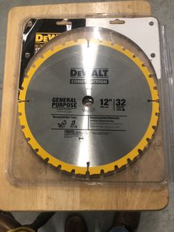 Dewalt Construction 12” 32 Teeth Slide Meter Blade New 