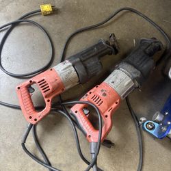 Two Milwaukee Sawzall Broken