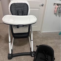 Graco Blossom 6 in 1 Convertible High Chair, Studio