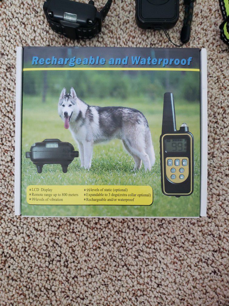 2 pack Dog training collar with remote