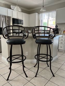Two barstool chairs good condition