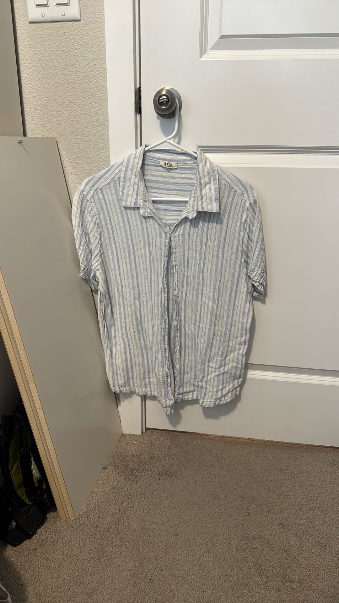 Blue Striped Button-Down