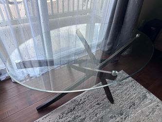 MOVING SALE: Glass Mid-Century Coffee Table