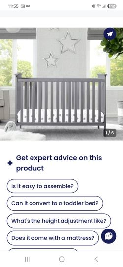 Crib with mattress