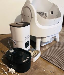 Electric self-cleaning cat litter box