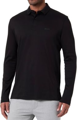 Boss Men’s Polo Shirt Long Sleeve Dark Blue