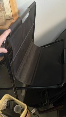 Two black art easels