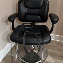 Puresana Hydraulic Salon Chair Reclining Barber Chair Black