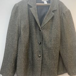 Women’s Black Tweed Blazer