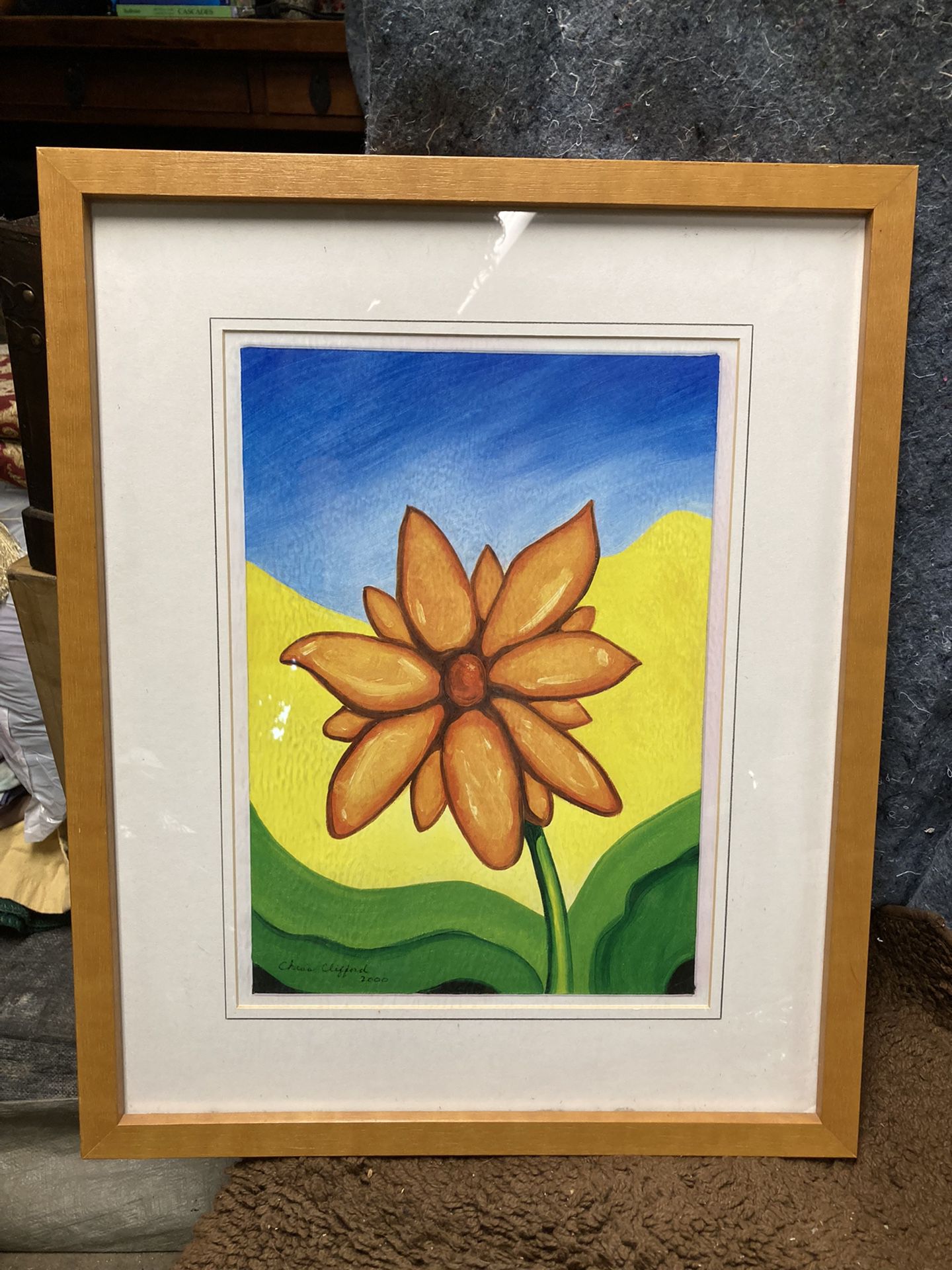 Framed Art - Flower - $10