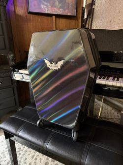 GOTH A/F Killstar Coffin Rolling Suitcase (carbon Fiber)