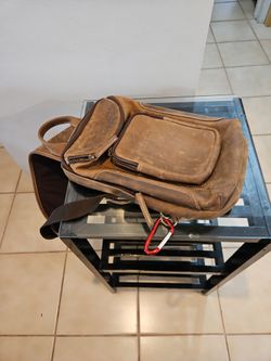 Saint Stac Brown Leather Sling Bag