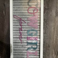 Cowgirl Forever Sign