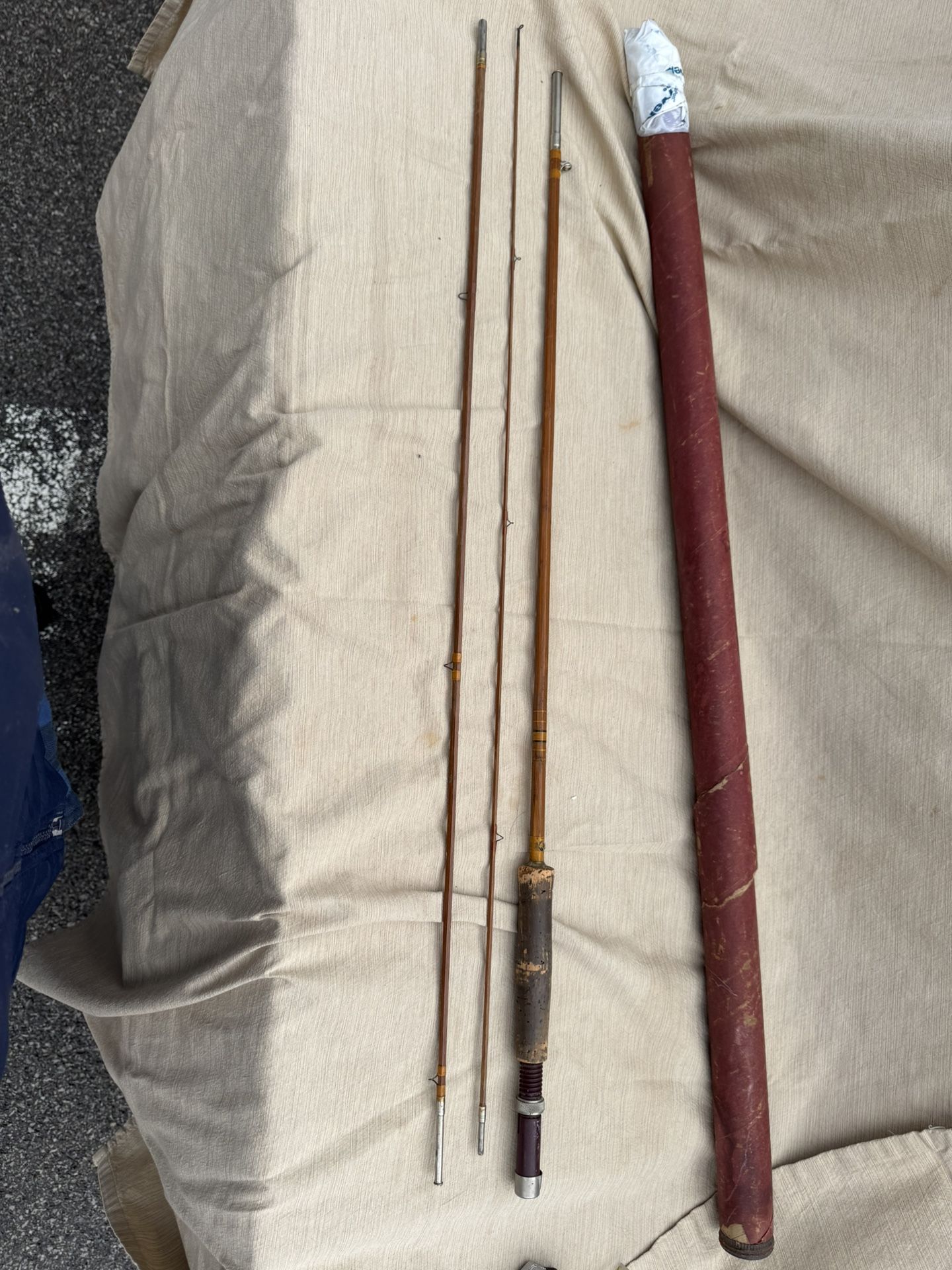 Vintage South Bend 8 1/2' Bamboo Fly Rod Good condition.