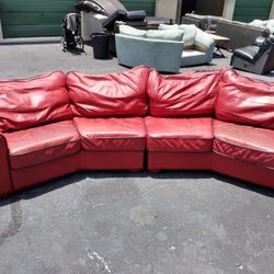Red Couch 4 Seat