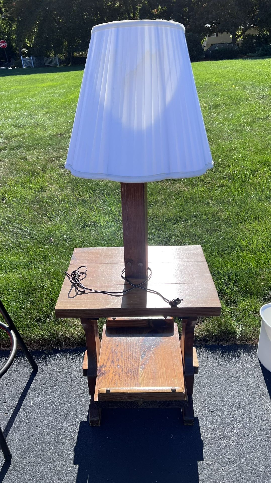 End Table And Lamp