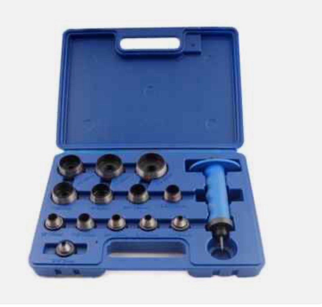 14Pcs Hollow Punch Set Belt Round Hole Punching Tool Replaceable High-Carbon