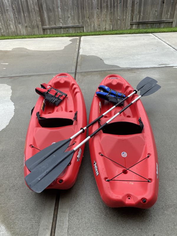 Two 8ft long situpon Kayaks Pelican Sonic 80x for Sale in Humble, TX