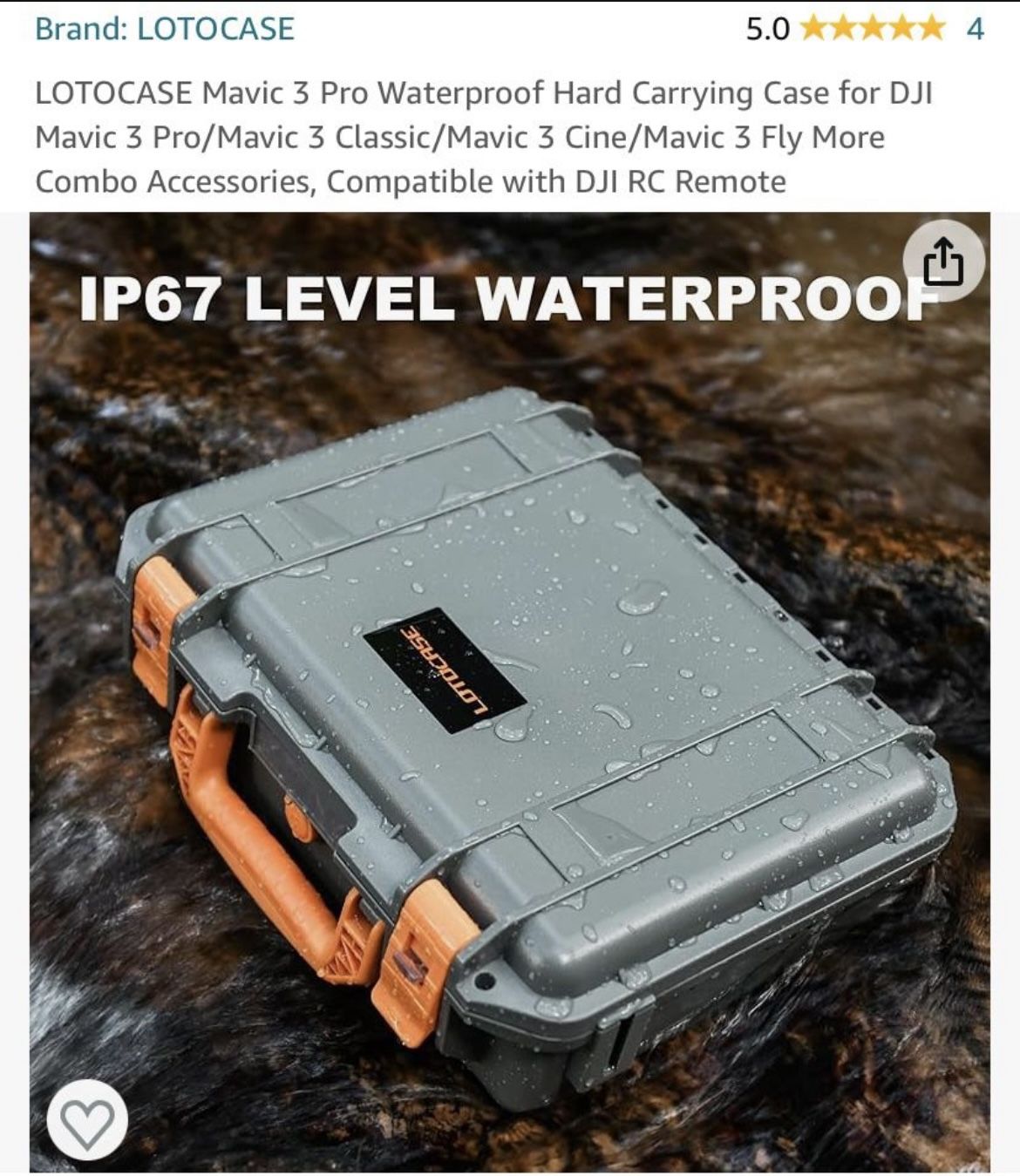 Drone Dji Waterproof Hard Carrying Case For DJI Mavic 4 Pro Drone, Creator Dji Mavic Air