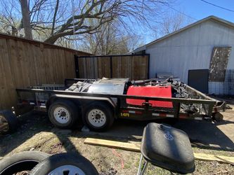 18ft double axle Trailer, Lt Tires