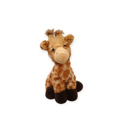 The Petting Zoo Giraffe Realistic Stuffed Animal Beanie Sitting Lovey Plush 9.5in