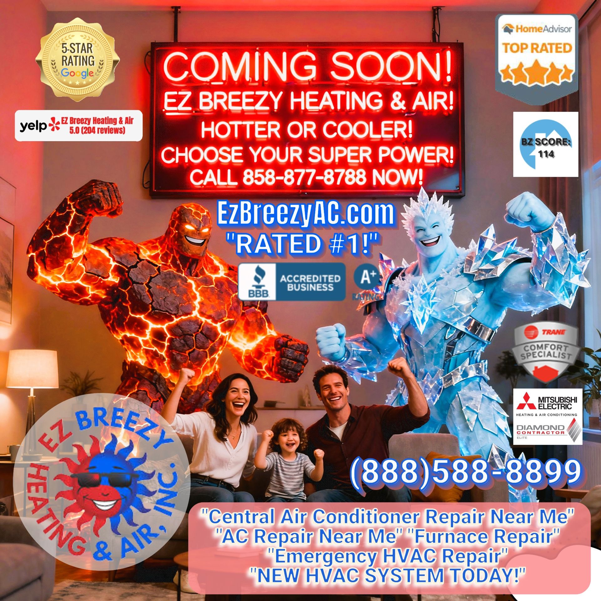 Super Powers Of Heating  & Cooling