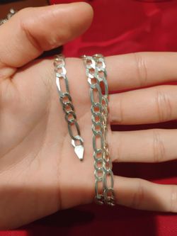925 Sterling Silver Figaro Chain