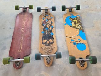 Set of 3 Drop-Through Longboards (USA Madrid + 2 Cruisers)