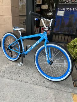 SE Bikes Fast Ripper 29" BMX Bike Blue Crackle