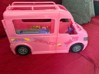 Barbie Pink Camper Van Playset