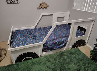 Child Twin Bed Classic Jeep style Car bed Frame