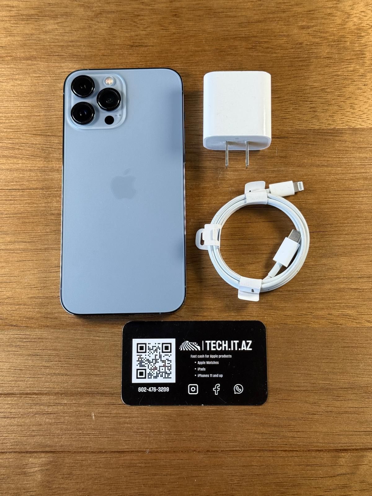 📱 iPhone 13 Pro Max | 256GB | Sierra Blue | Unlocked (Any Carrier)